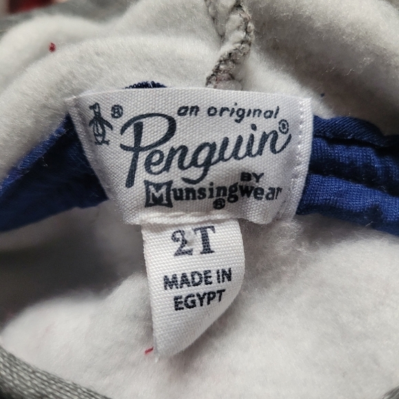 NWT Original Penguin Grey and Red Hoodie - Picture 2 of 4